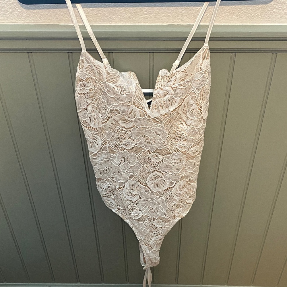 Lace Bodysuit with Corset Back